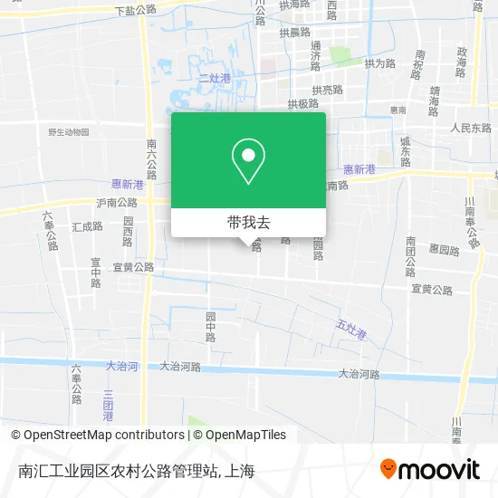 南汇工业园区农村公路管理站地图