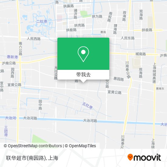 联华超市(南园路)地图