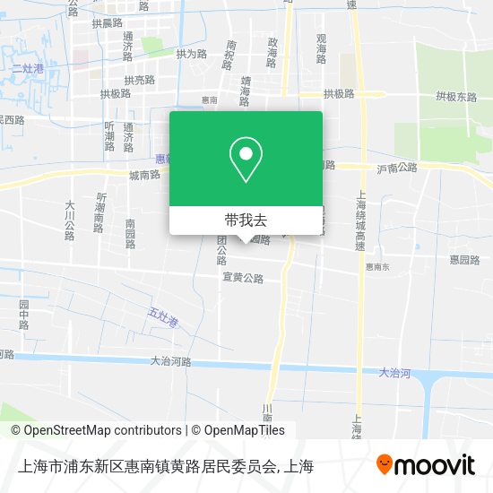 上海市浦东新区惠南镇黄路居民委员会地图