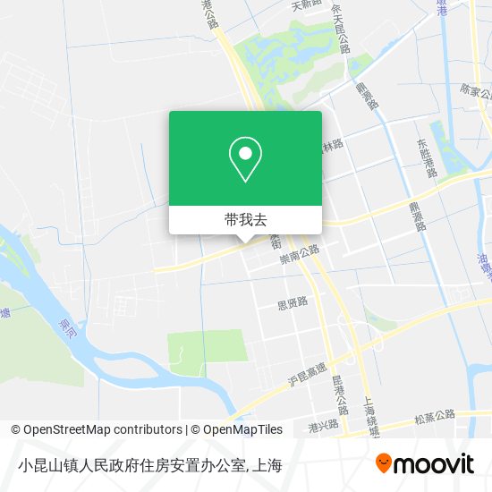 小昆山镇人民政府住房安置办公室地图