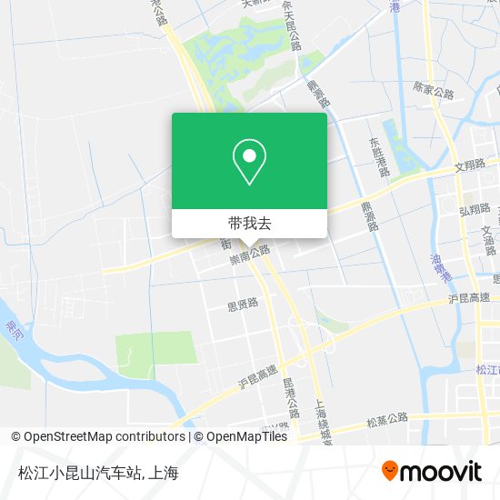 松江小昆山汽车站地图