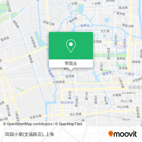 田园小菜(文涵路店)地图