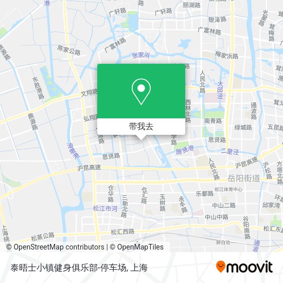 泰晤士小镇健身俱乐部-停车场地图