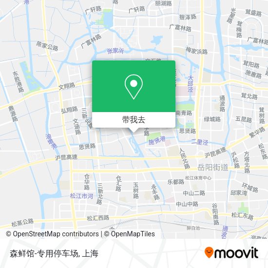 森鲜馆-专用停车场地图