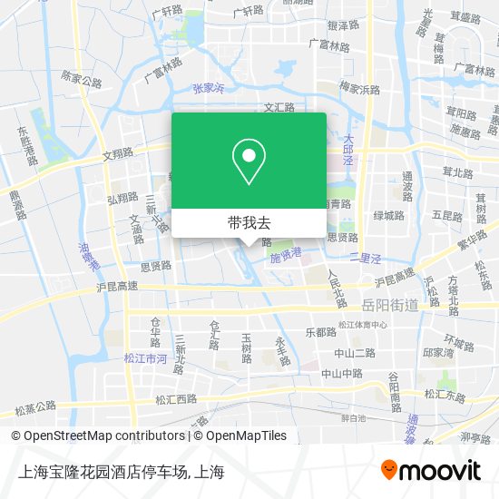 上海宝隆花园酒店停车场地图