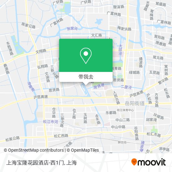 上海宝隆花园酒店-西1门地图