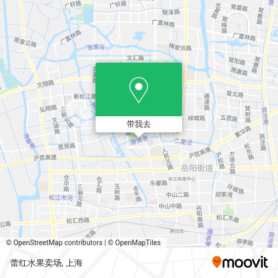 蕾红水果卖场地图