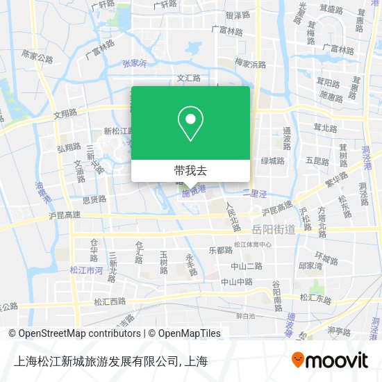 上海松江新城旅游发展有限公司地图