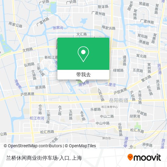 兰桥休闲商业街停车场-入口地图