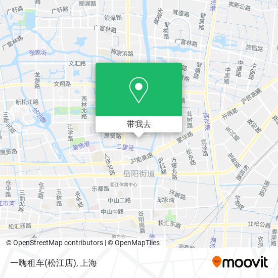 一嗨租车(松江店)地图