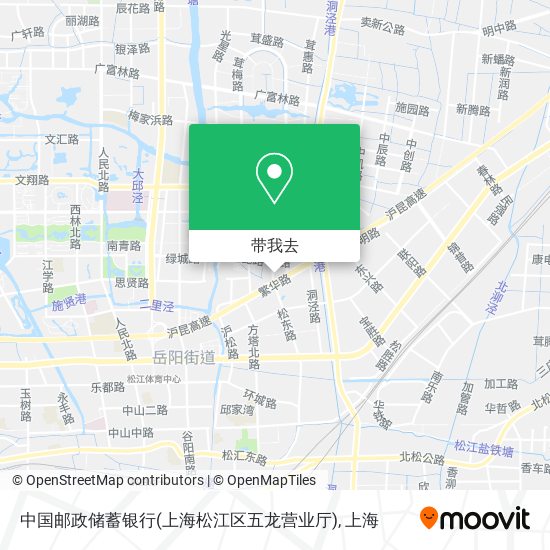 中国邮政储蓄银行(上海松江区五龙营业厅)地图