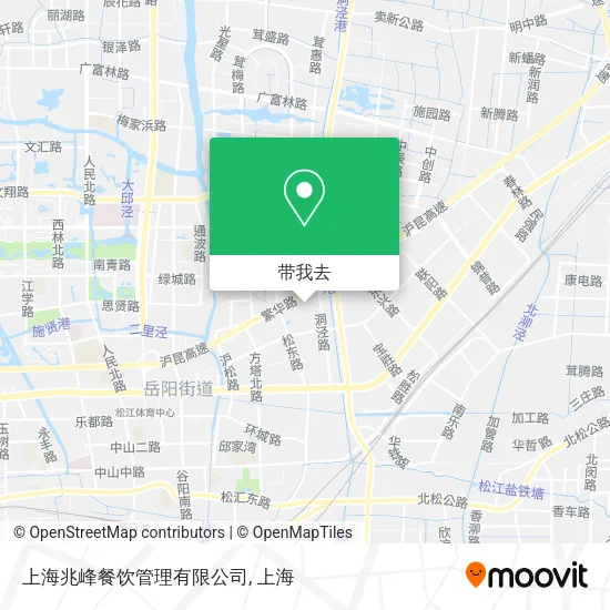 上海兆峰餐饮管理有限公司地图