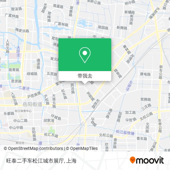 旺泰二手车松江城市展厅地图