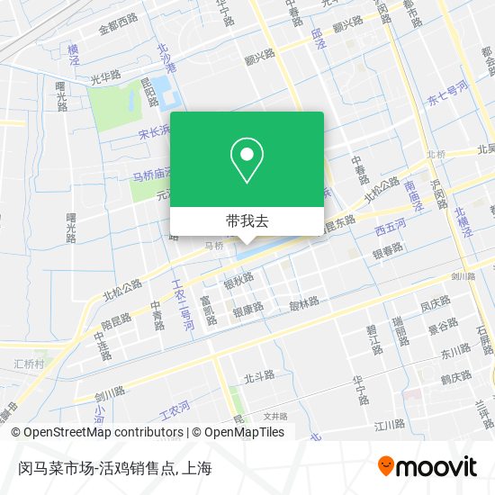 闵马菜市场-活鸡销售点地图