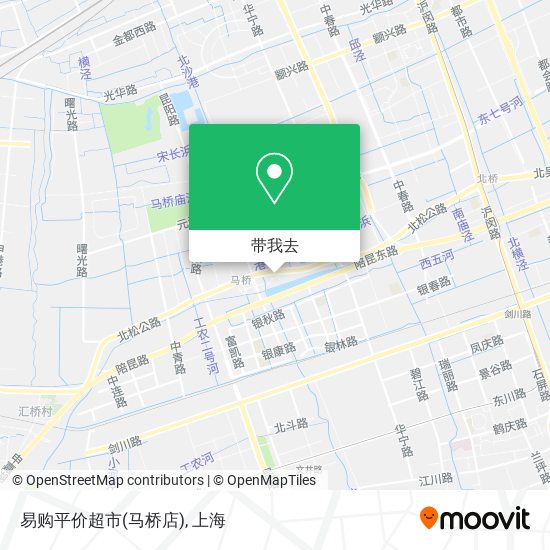 易购平价超市(马桥店)地图
