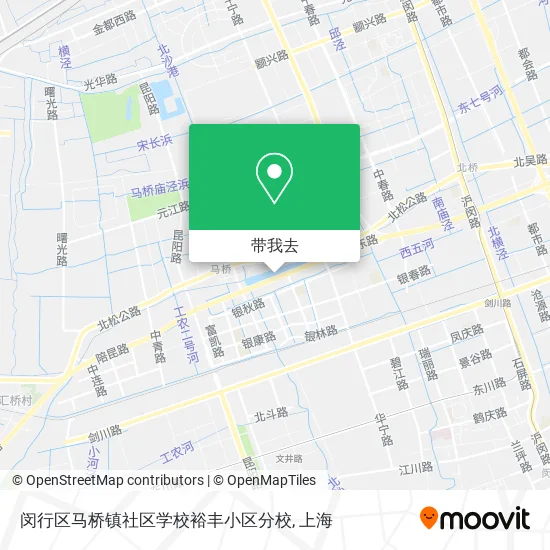 闵行区马桥镇社区学校裕丰小区分校地图