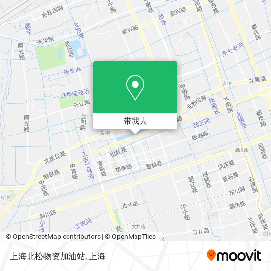 上海北松物资加油站地图