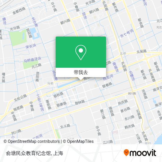 俞塘民众教育纪念馆地图