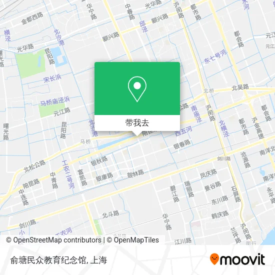 俞塘民众教育纪念馆地图