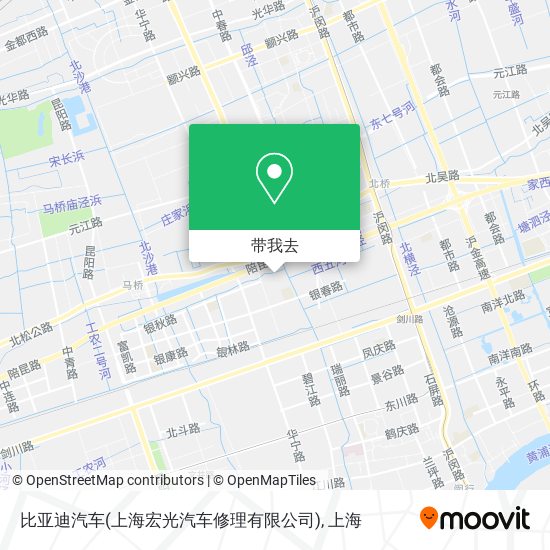 比亚迪汽车(上海宏光汽车修理有限公司)地图