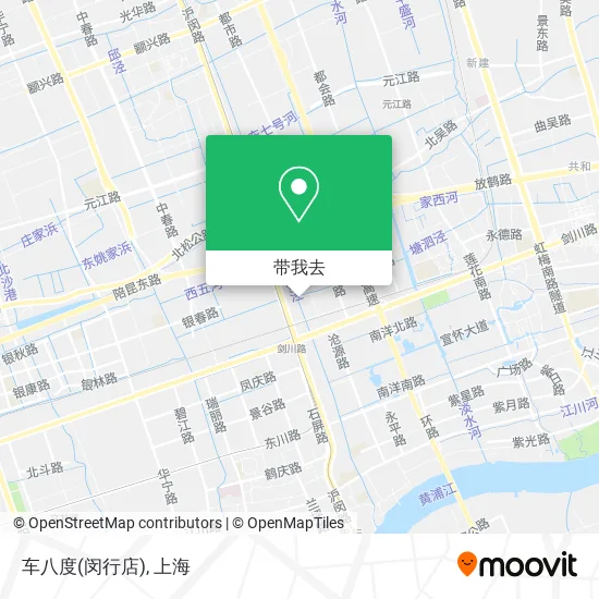 车八度(闵行店)地图