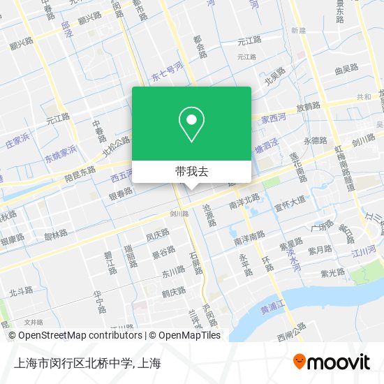 上海市闵行区北桥中学地图