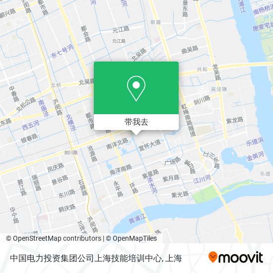 中国电力投资集团公司上海技能培训中心地图