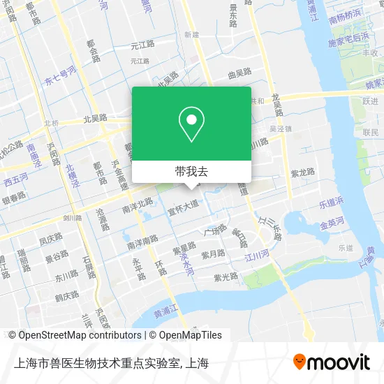 上海市兽医生物技术重点实验室地图