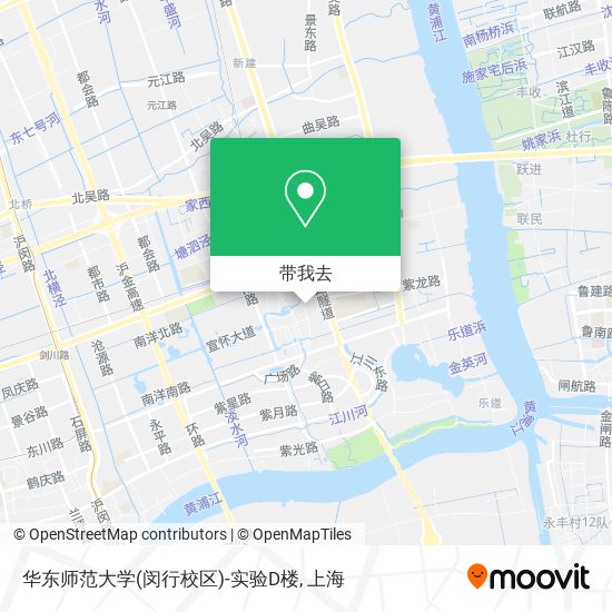 华东师范大学(闵行校区)-实验D楼地图