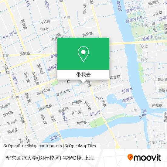 华东师范大学(闵行校区)-实验D楼地图