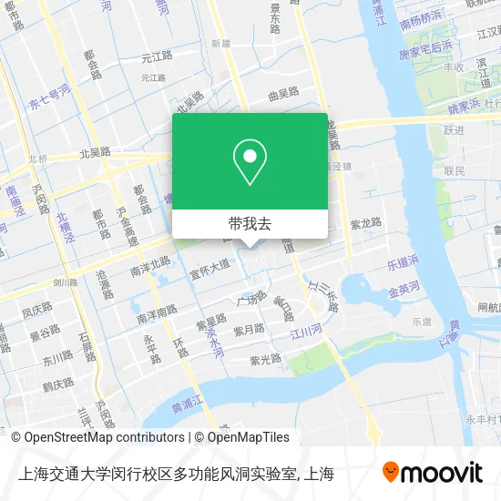 上海交通大学闵行校区多功能风洞实验室地图