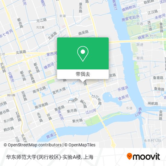 华东师范大学(闵行校区)-实验A楼地图