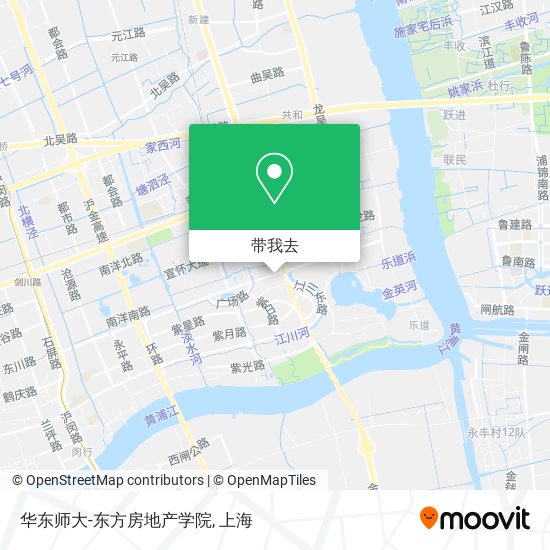 华东师大-东方房地产学院地图