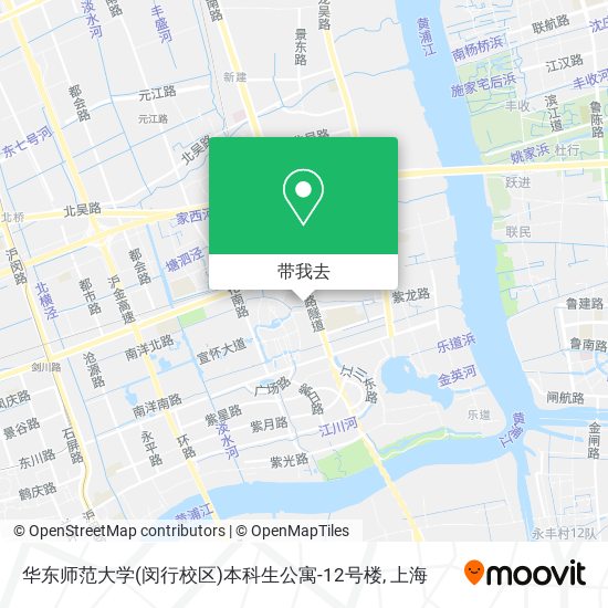 华东师范大学(闵行校区)本科生公寓-12号楼地图