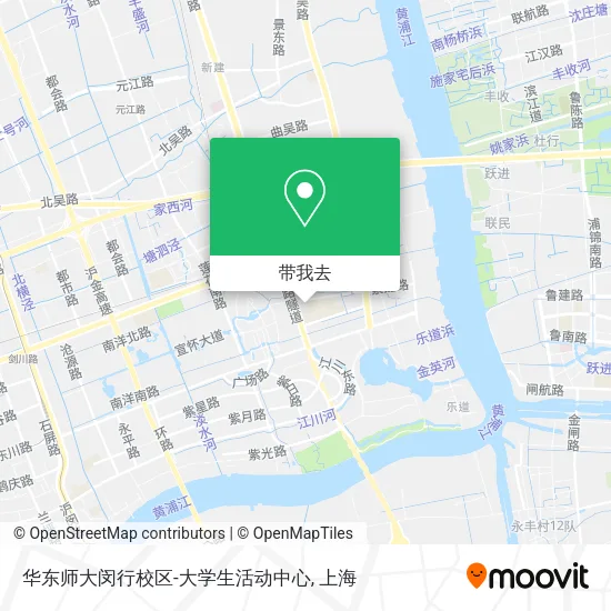 华东师大闵行校区-大学生活动中心地图