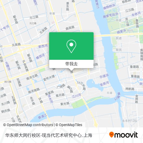 华东师大闵行校区-现当代艺术研究中心地图