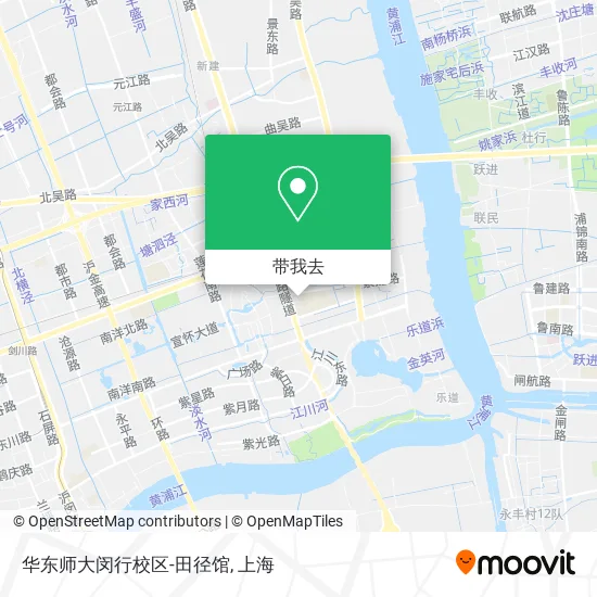 华东师大闵行校区-田径馆地图