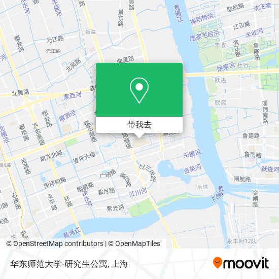 华东师范大学-研究生公寓地图