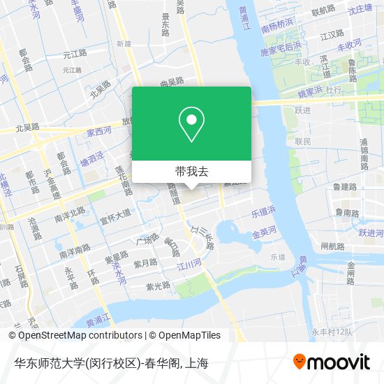 华东师范大学(闵行校区)-春华阁地图