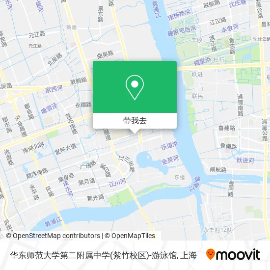 华东师范大学第二附属中学(紫竹校区)-游泳馆地图