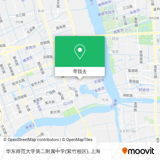 华东师范大学第二附属中学(紫竹校区)地图