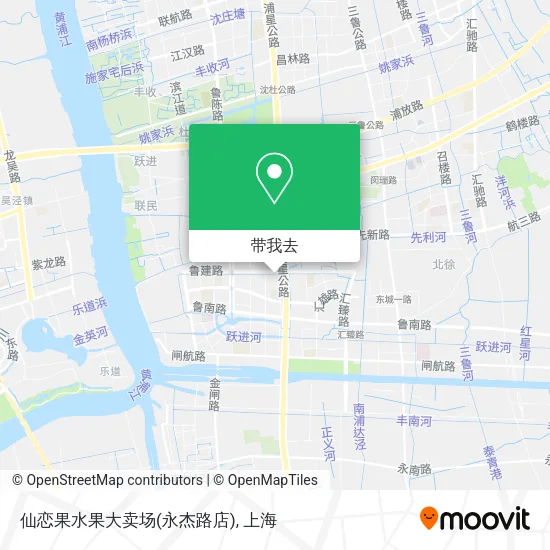仙恋果水果大卖场(永杰路店)地图