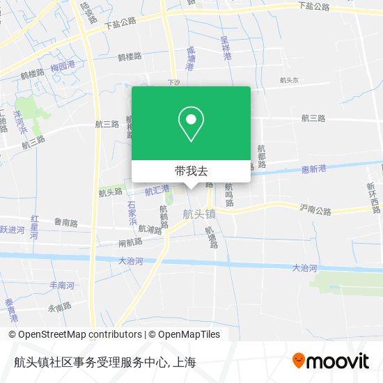 航头镇社区事务受理服务中心地图