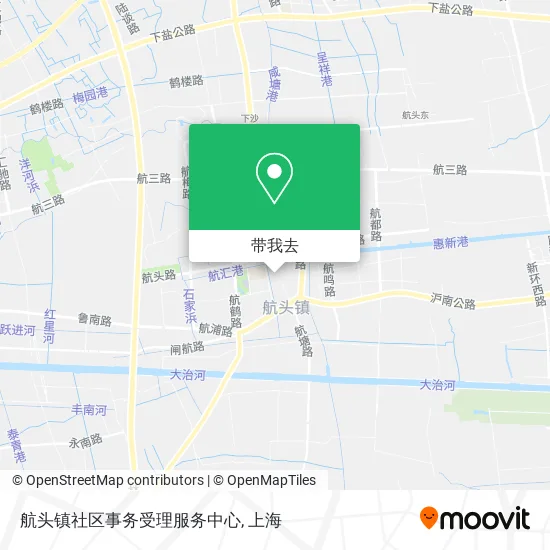 航头镇社区事务受理服务中心地图