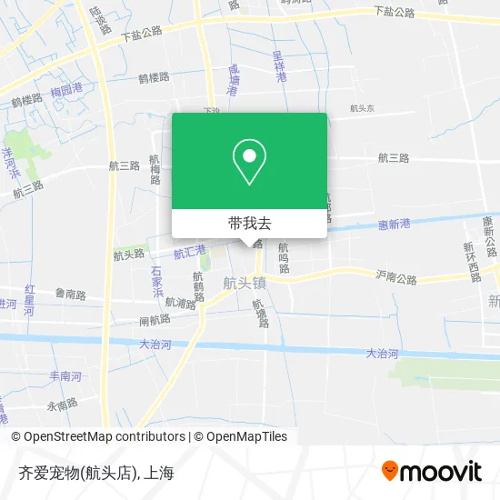 齐爱宠物(航头店)地图