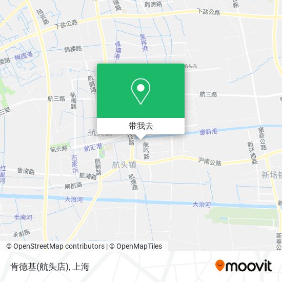 肯德基(航头店)地图