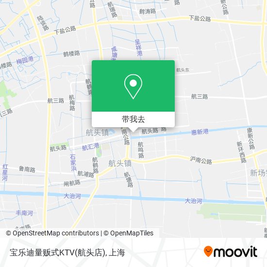 宝乐迪量贩式KTV(航头店)地图