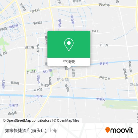 如家快捷酒店(航头店)地图
