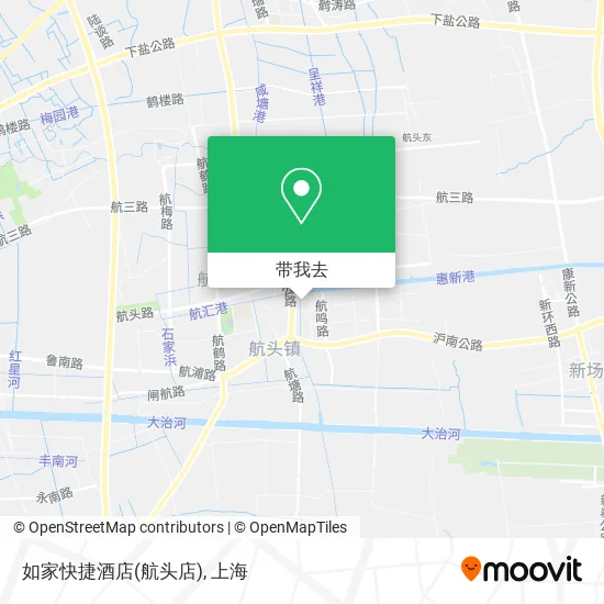 如家快捷酒店(航头店)地图