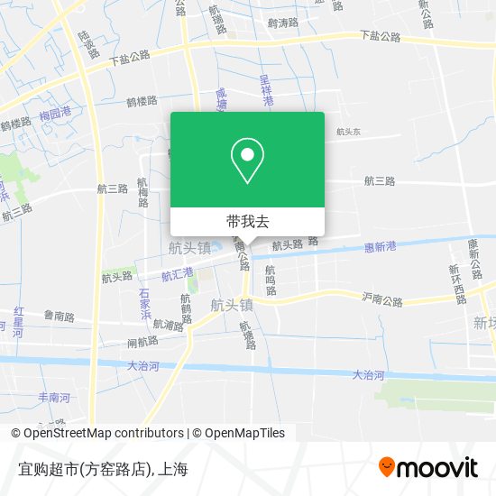 宜购超市(方窑路店)地图